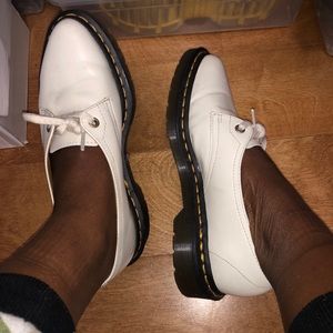 Dr. Martens white leather Siano loafers
